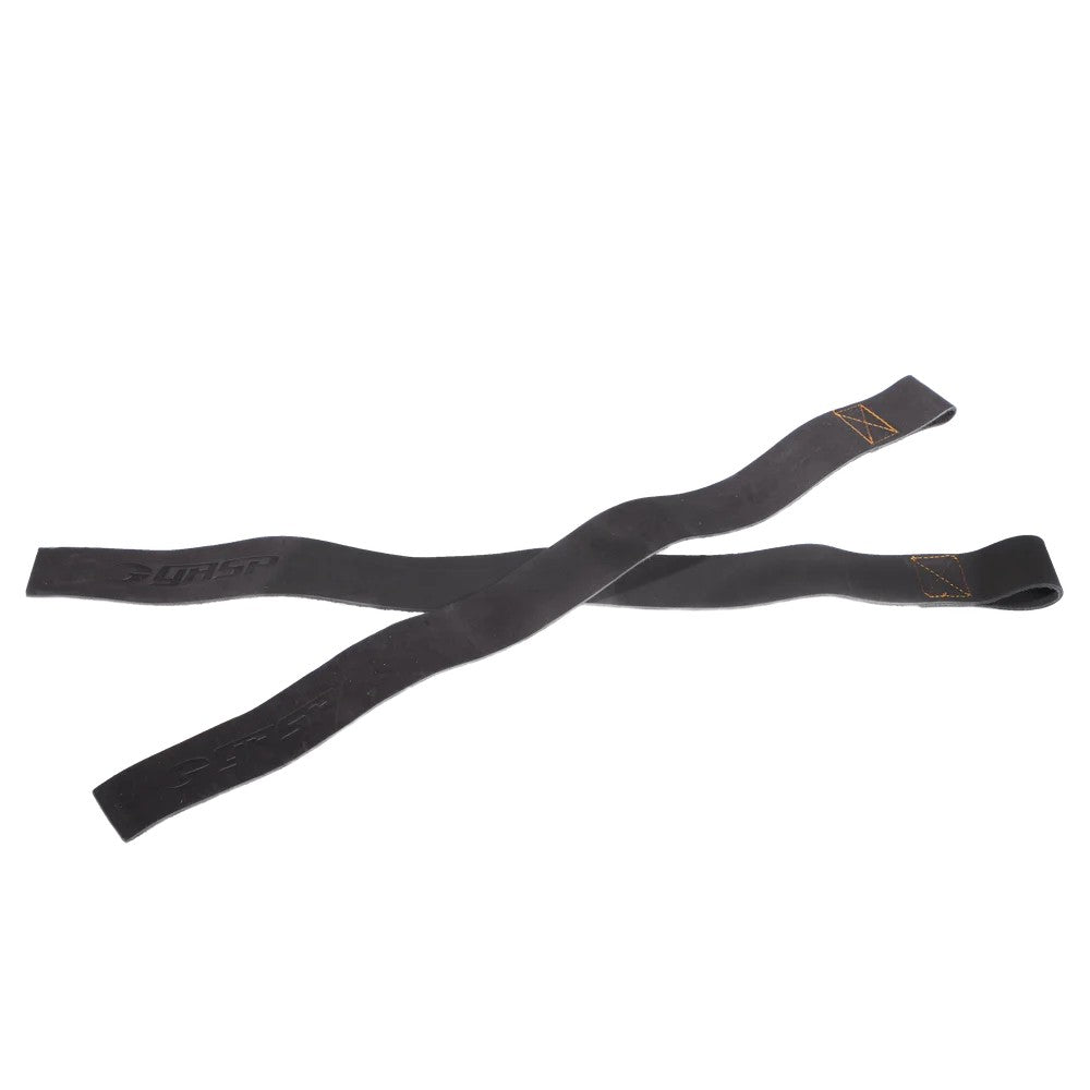Gasp Leder Lifting Straps, schwarz