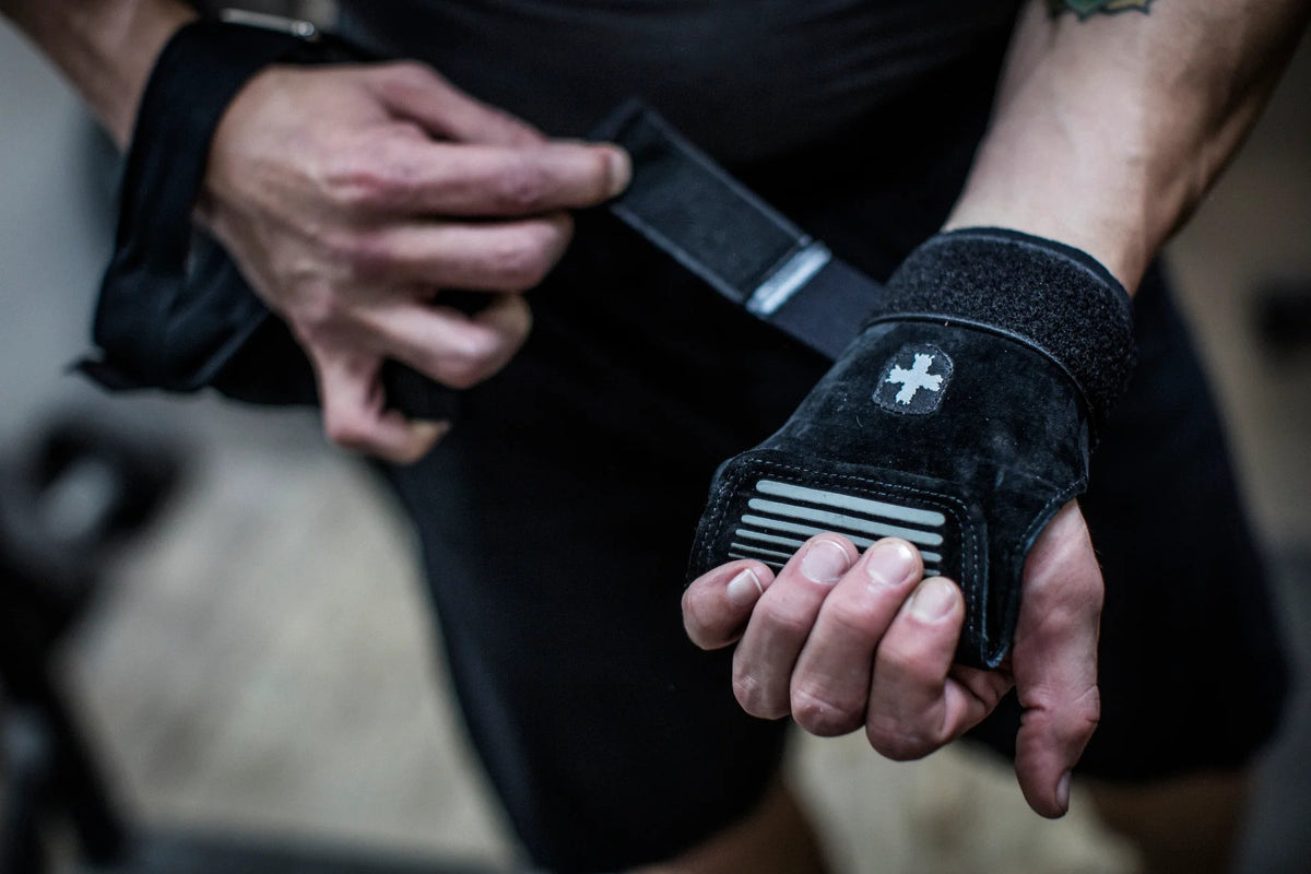 Harbinger Lifting Grips, schwarz