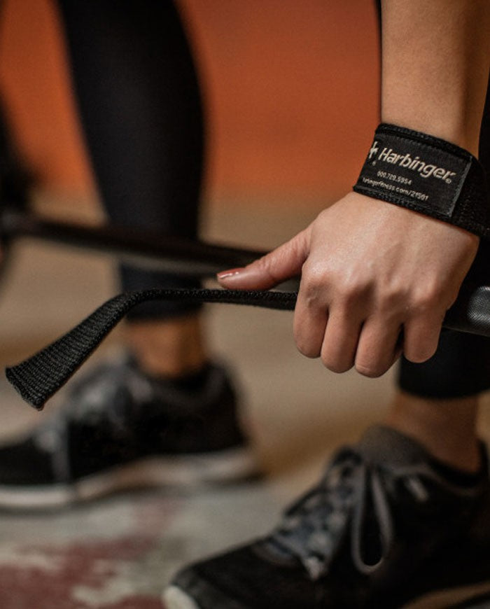 Harbinger Big Grip Lifting Straps, schwarz