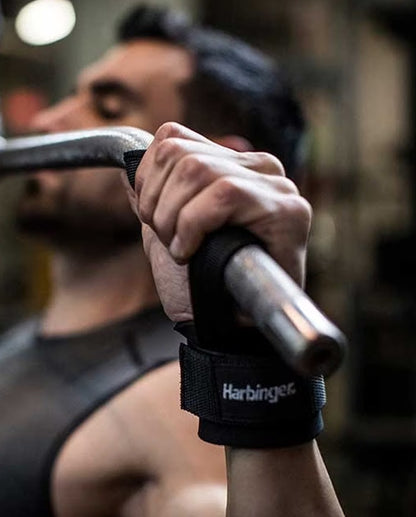 Harbinger Big Grip Pro Lift Straps, schwarz