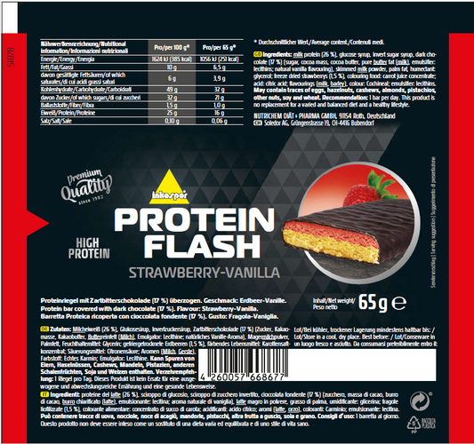 Inkospor Protein Flash Riegel 30 x 65g