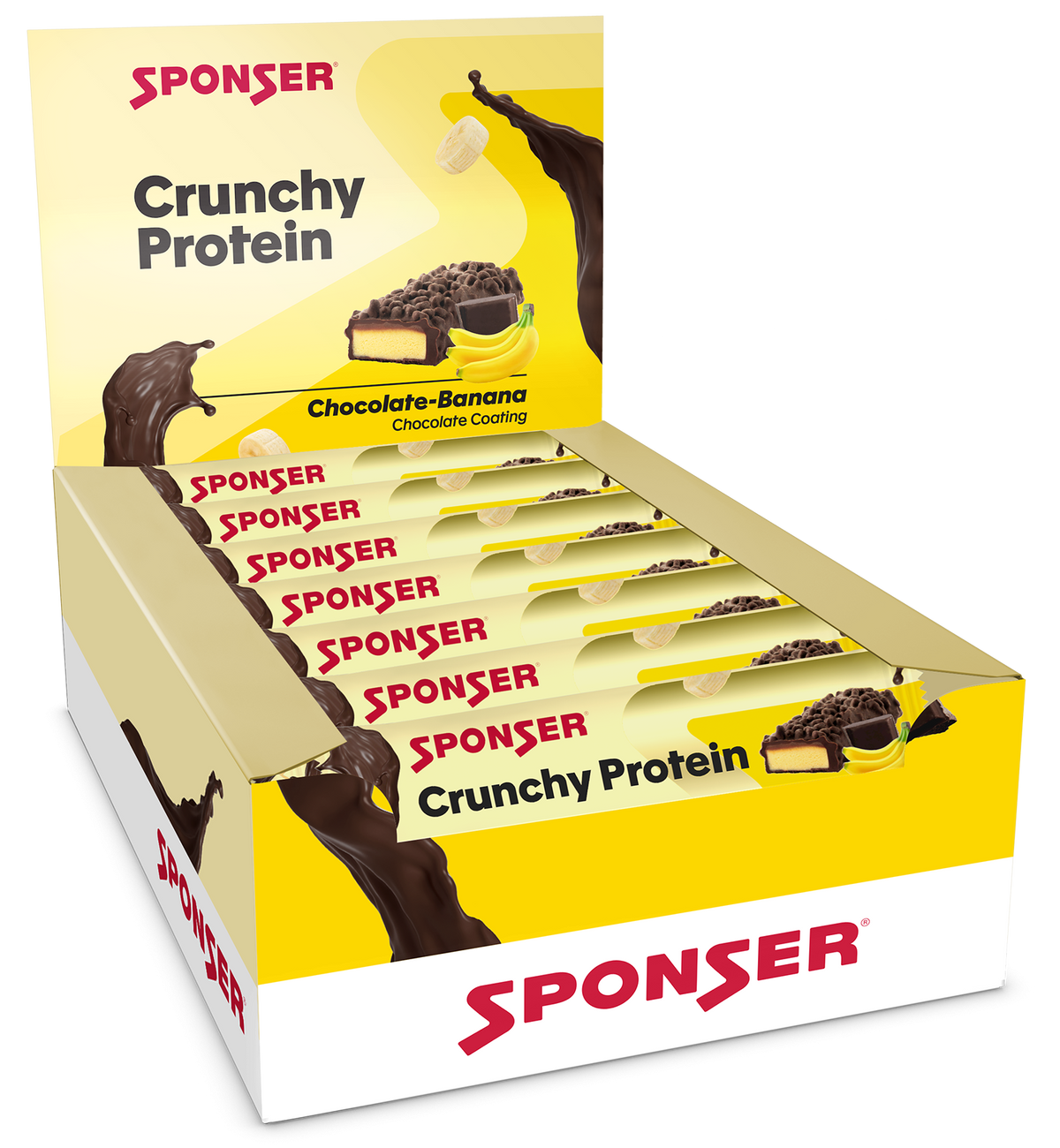 Sponser Crunchy Protein Riegel 15 x 55g