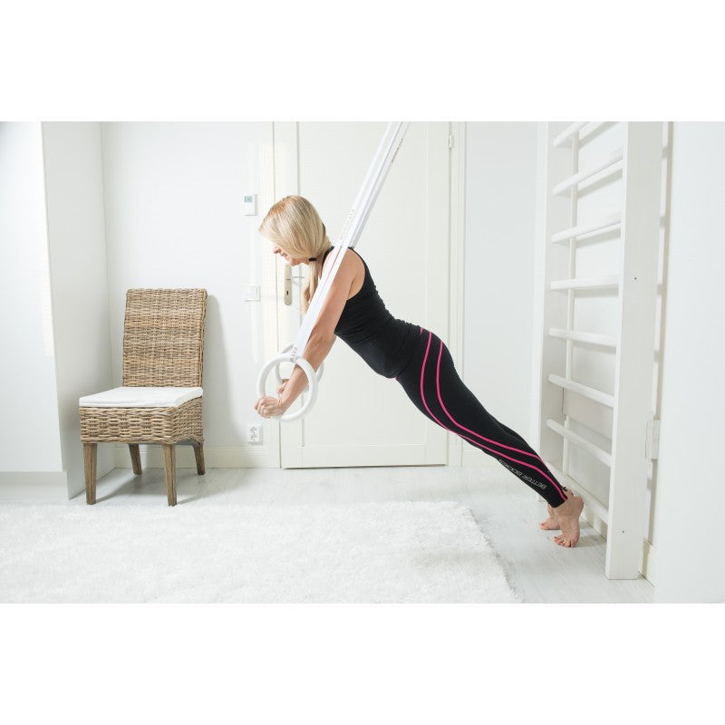 Fitwood Sprossenwand AARNI weisses Holz