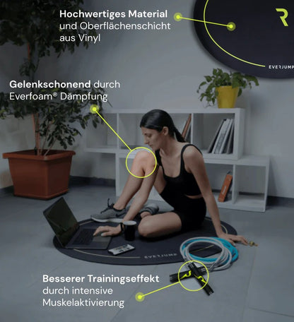 EVERJUMP Evermat Matte zum Seilspringen