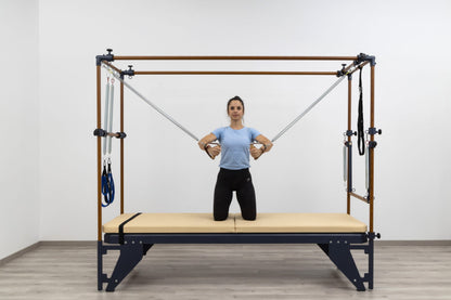 Hegren Pilates Reformer Talma Leder & Holz Griffe