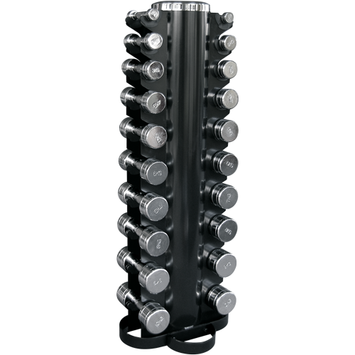 Kurzhantel-Satz 1-10kg chrom mit Vertikalständer (CHDUSET)