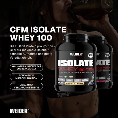 Weider Whey Isolate 100 CFM Protein 2kg Dose