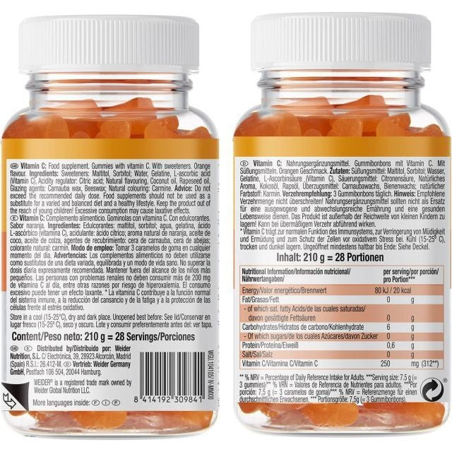 Weider Vitamin C Gummies 84 Stück