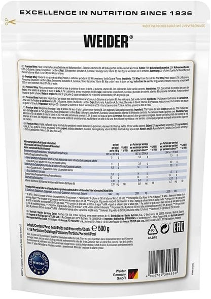 Weider Premium Whey Protein 500g Beutel