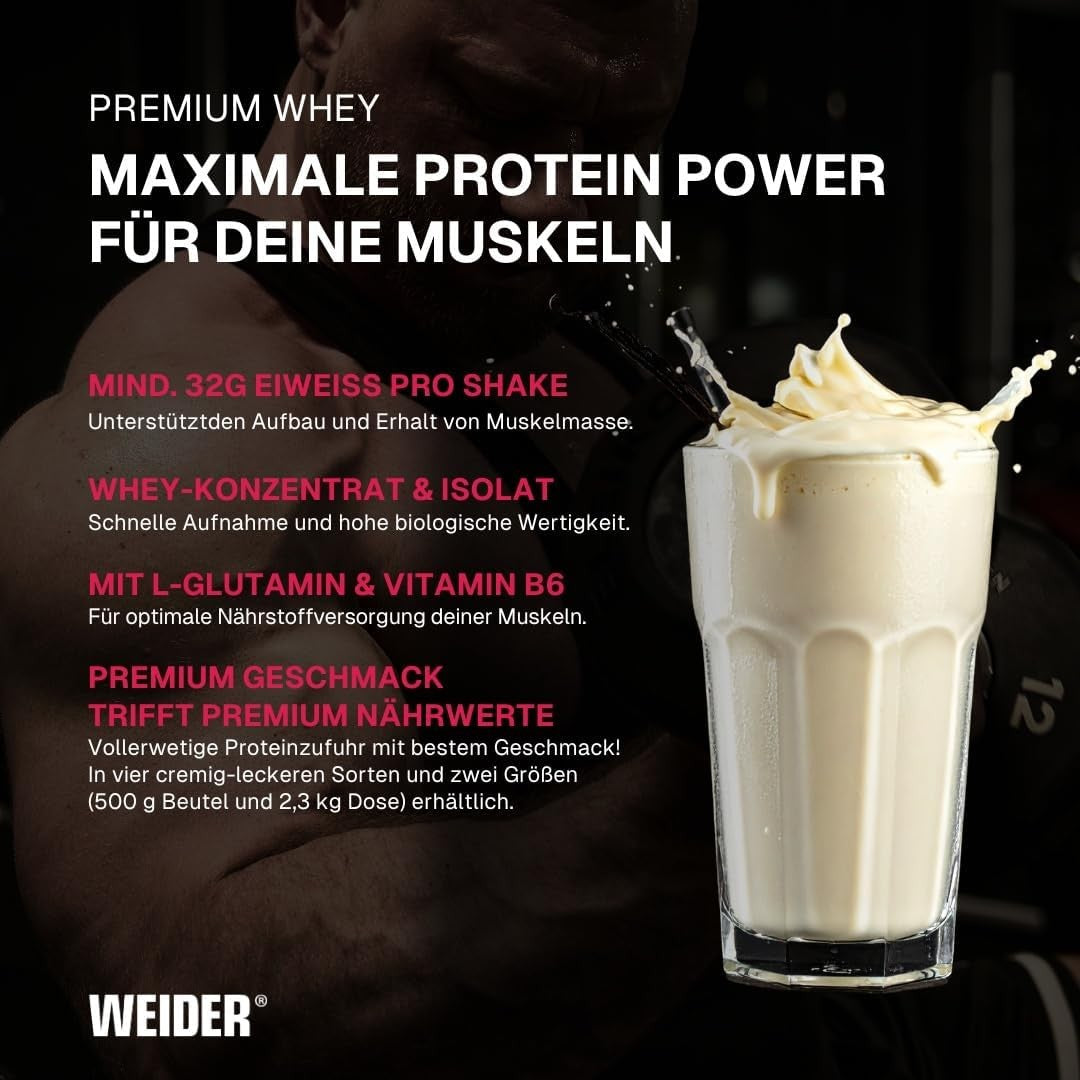 Weider Premium Whey Protein 500g Beutel