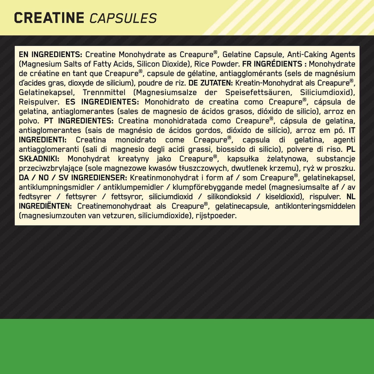 Optimum Nutrition Creatine 2500 (200 Kapseln)
