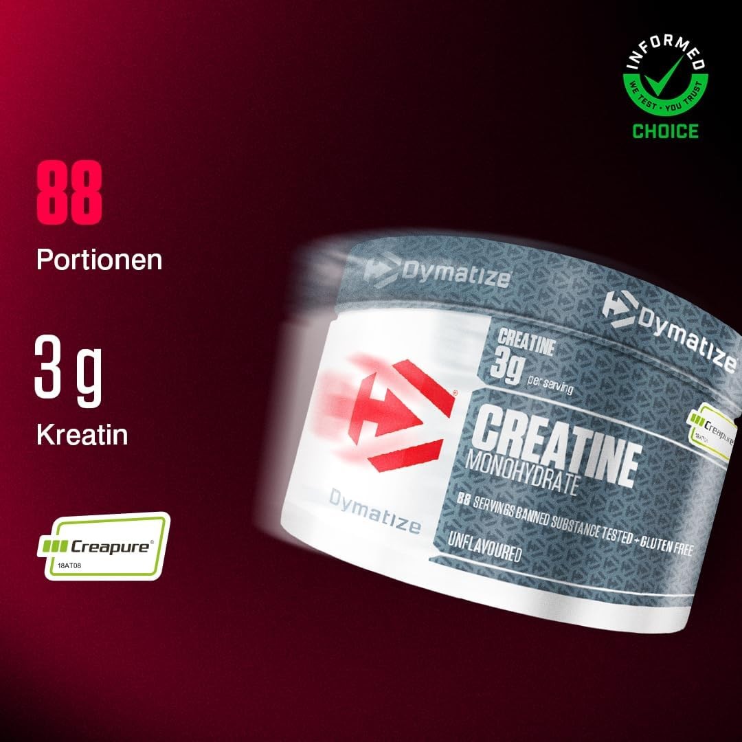 Dymatize Creatine Monohydrat Powder 300g Dose