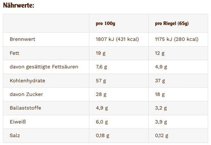 Energy OatSnack Apfelstrudel 15 x 65g