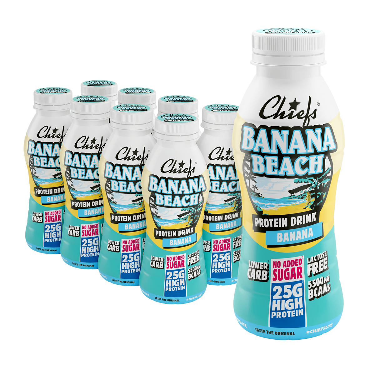 Chiefs Protein Drink Banana Beach Banane 8 x 330ml