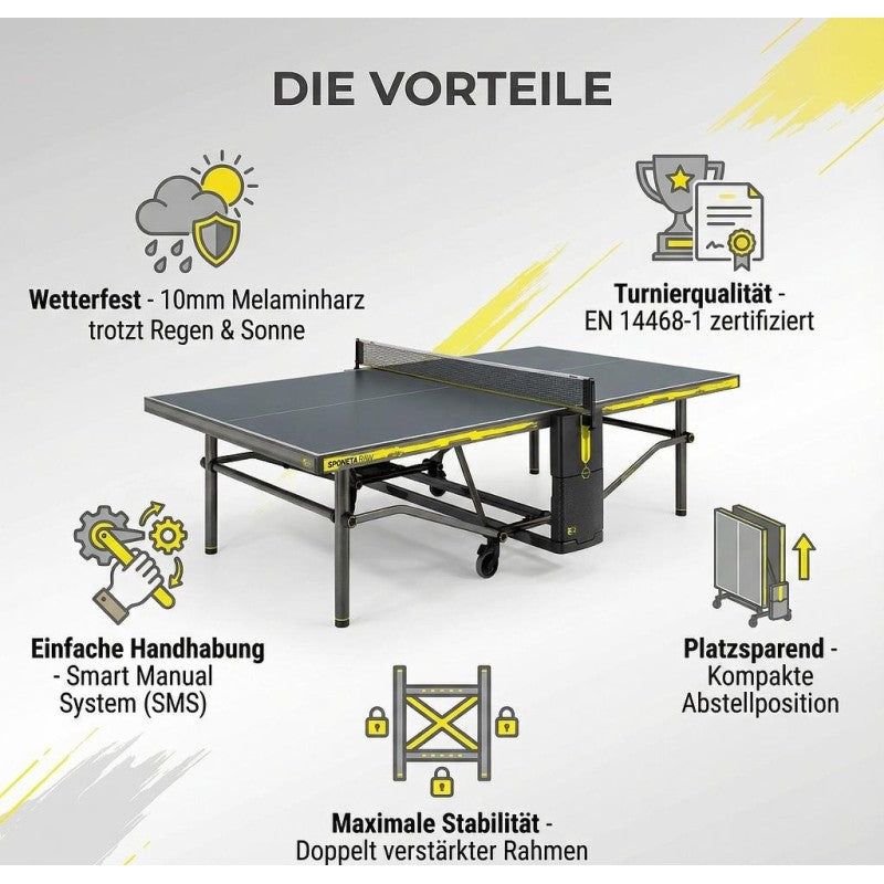 Sponeta Outdoor Tischtennistisch SDL Raw Outdoor
