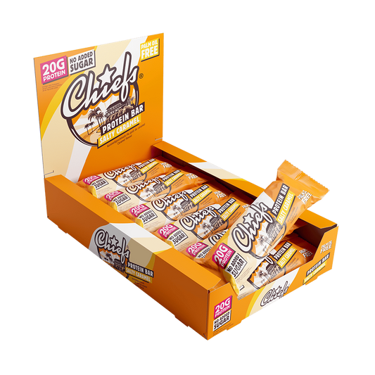 Chiefs Protein Bar Salty Caramel 12 x 55g