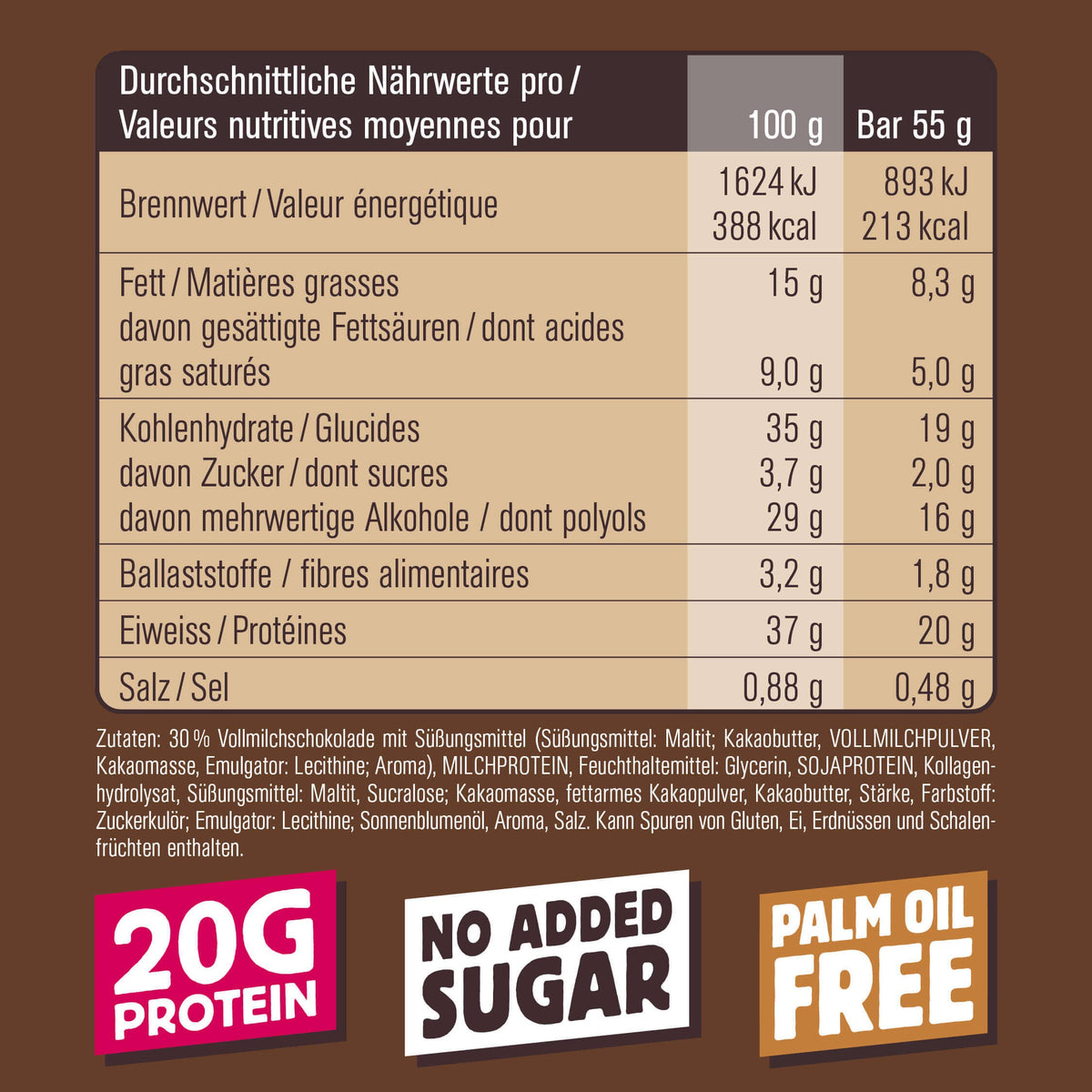 Chiefs Protein Bar Double Choc 12 x 55g