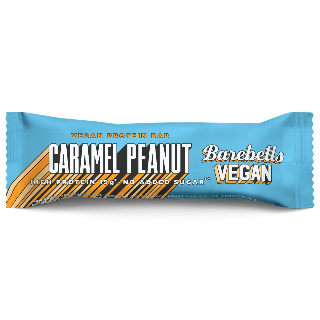 Barebells Vegane Proteinriegel Caramel Peanut 12 x 55g