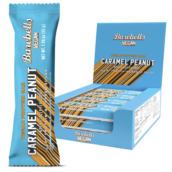Barebells Vegane Proteinriegel Caramel Peanut 12 x 55g