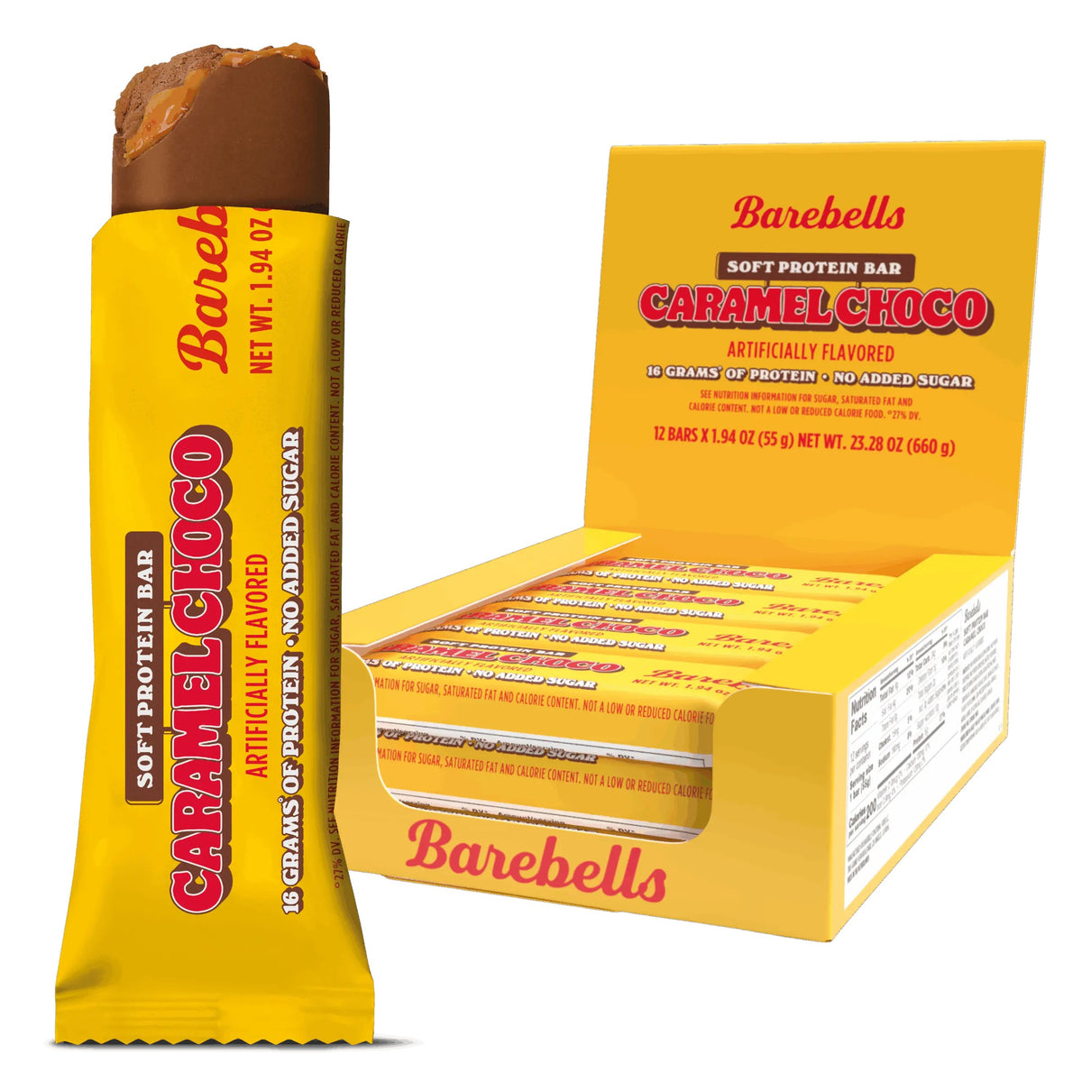Barebells Soft Proteinriegel Caramel Choco 12 x 55g