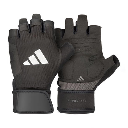 Adidas Strength Trainingshandschuhe, schwarz