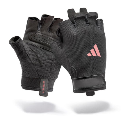 Adidas Essential Trainingshandschuhe, schwarz-pink