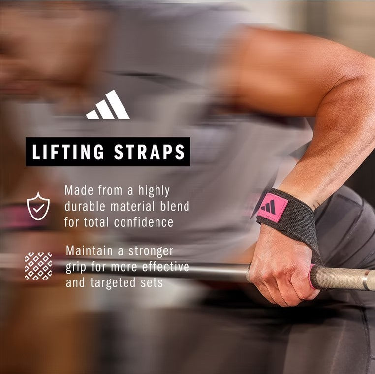 Adidas Zughilfen - Lifting Straps, black-pink