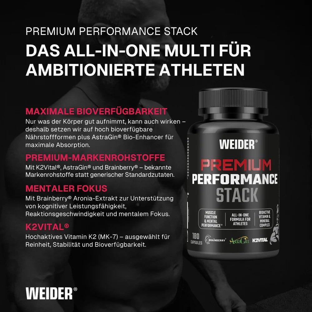 Weider Premium Performance Stack 180 Kapseln
