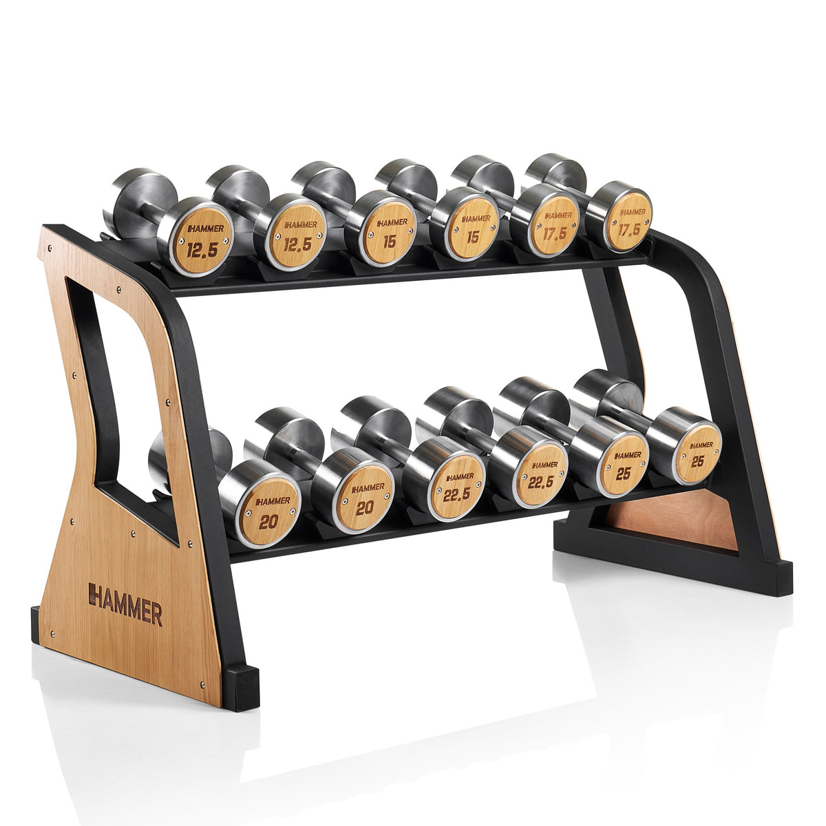 Hammer Hantelablage-Set Exclusive 12,5 - 25kg