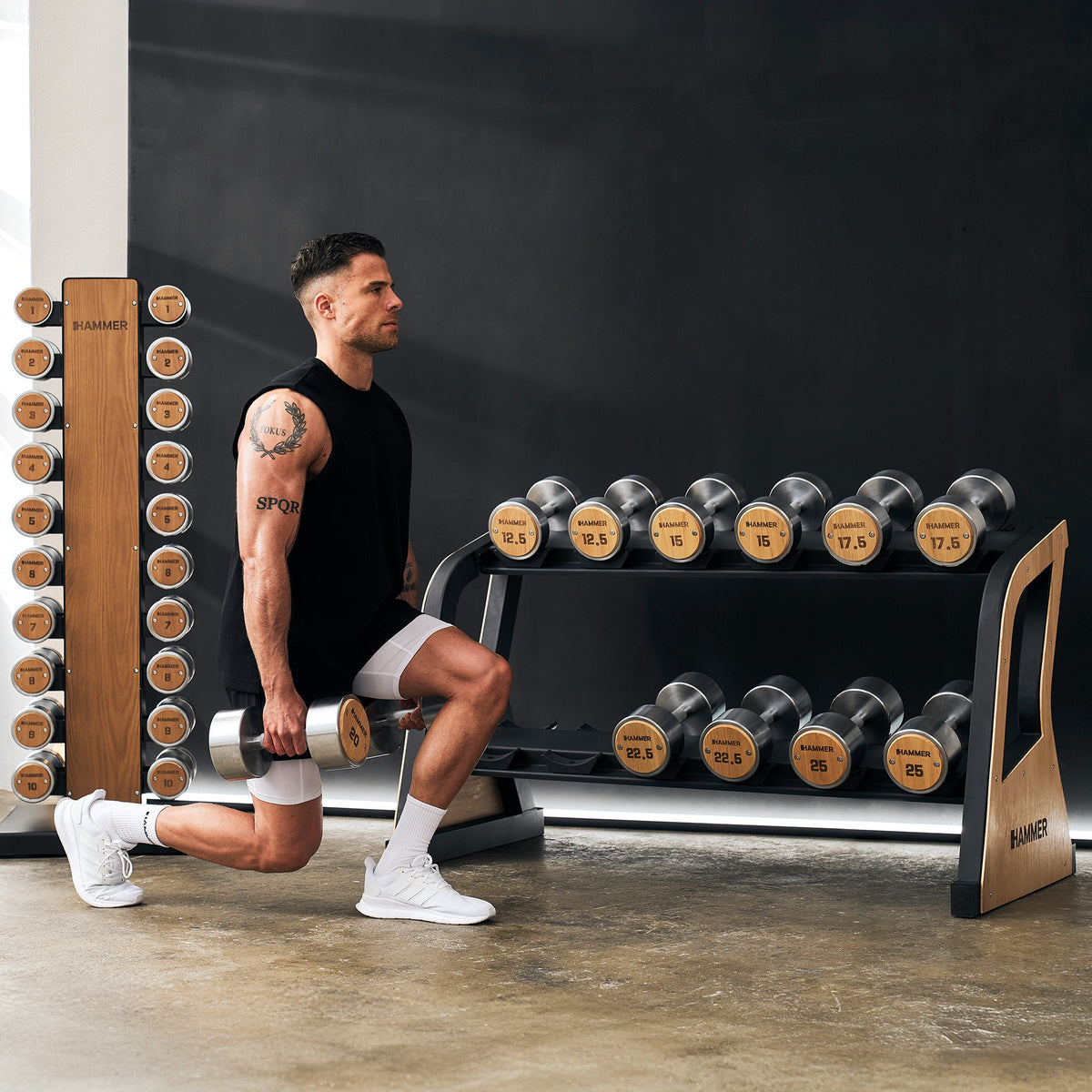 Hammer Hantelablage-Set Exclusive 12,5 - 25kg