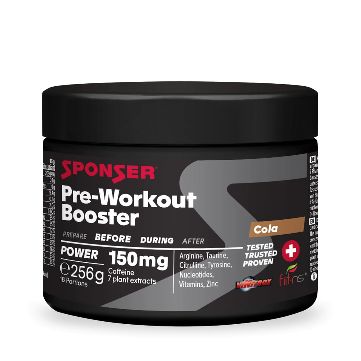 Sponser Pre Workout Booster 256g Dose