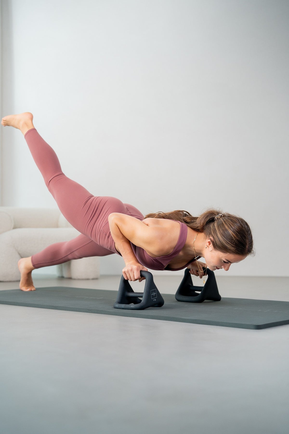 Airex Heartbeat Push Up Bars, schwarz
