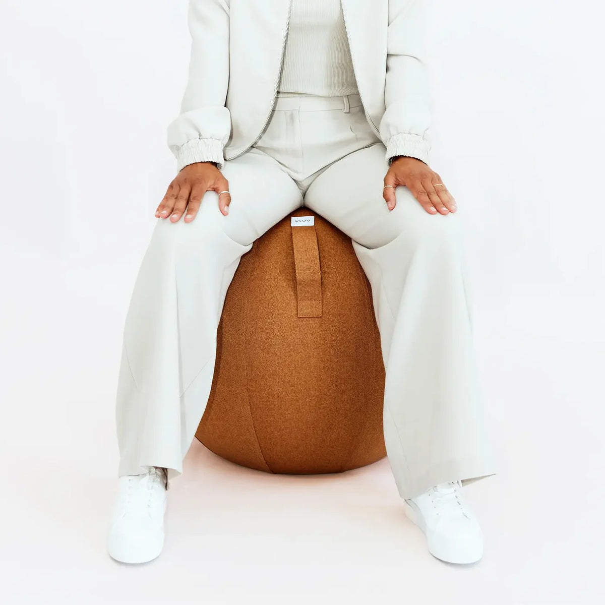 VLUV LEIV Stoff-Sitzball, Curcuma, 60-65cm