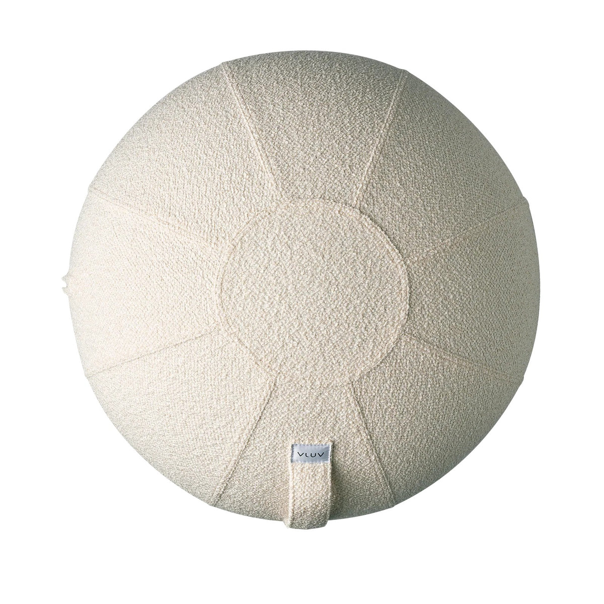 VLUV DIVA Stoff-Sitzball, Weiss, 60-65cm