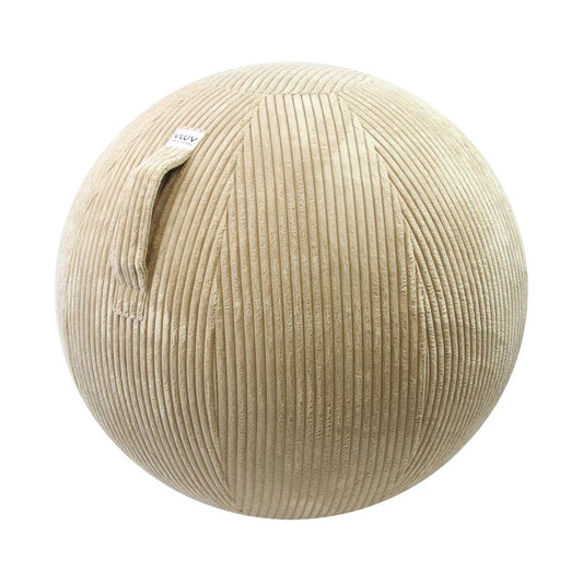 VLUV VLIP Breitcord-Sitzball, beige, 60-65cm