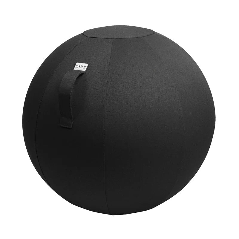 VLUV Leiv Stoff-Sitzball, schwarz, 60-65cm