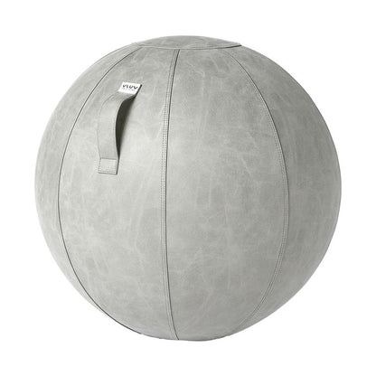 VLUV VEGA Kunstleder-Sitzball, Cement, 60-65cm