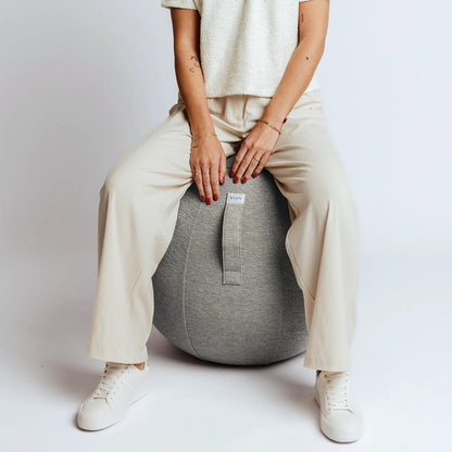 VLUV Stov Stoff-Sitzball, concrete, 60-65cm