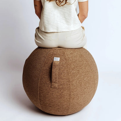 VLUV Stov Stoff-Sitzball, macchiato, 60-65cm