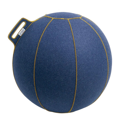 VLUV Velt Merino Wollfilz-Sitzball jeans-meliert/gold