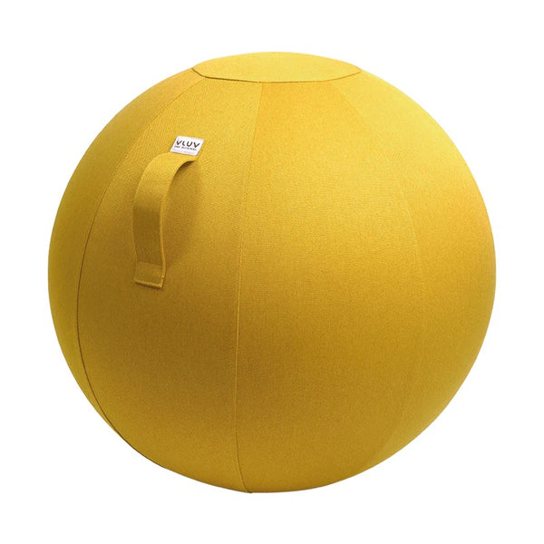 VLUV Leiv Stoff-Sitzball, mustard gelb, 60-65cm