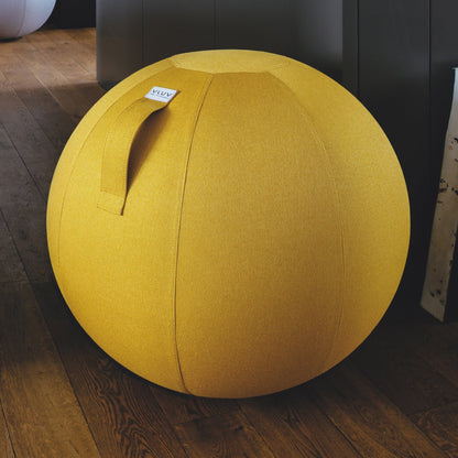 VLUV Leiv Stoff-Sitzball, mustard gelb, 60-65cm