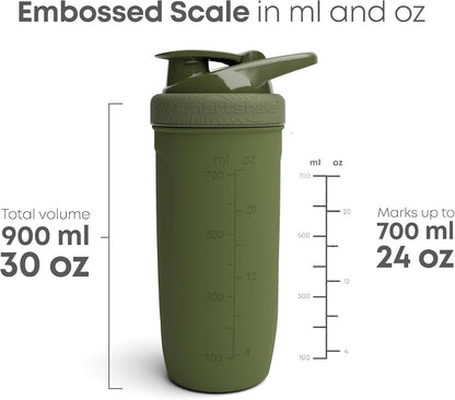 Smartshake Shaker Reforce Stainless Steel, 900ml, army grün