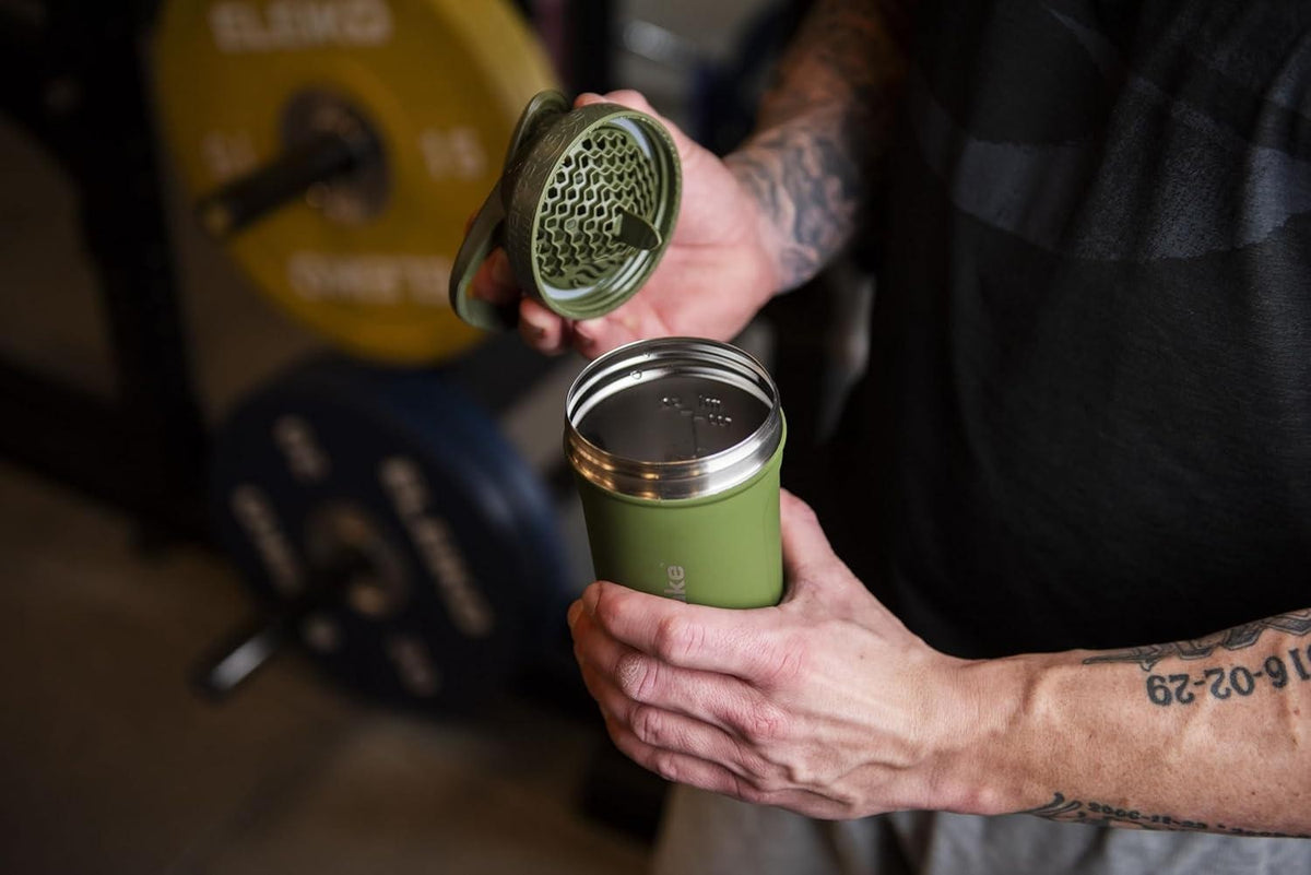 Smartshake Shaker Reforce Stainless Steel, 900ml, army grün