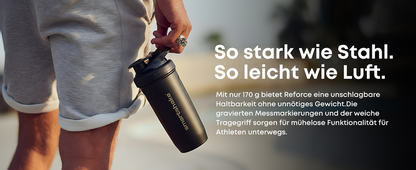 Smartshake Shaker Reforce Stainless Steel, 900ml, army grün