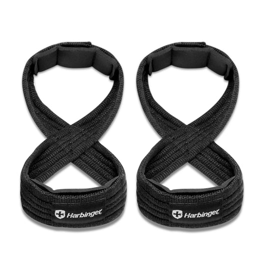 Harbinger Figure 8 Padded Lifting Straps, black