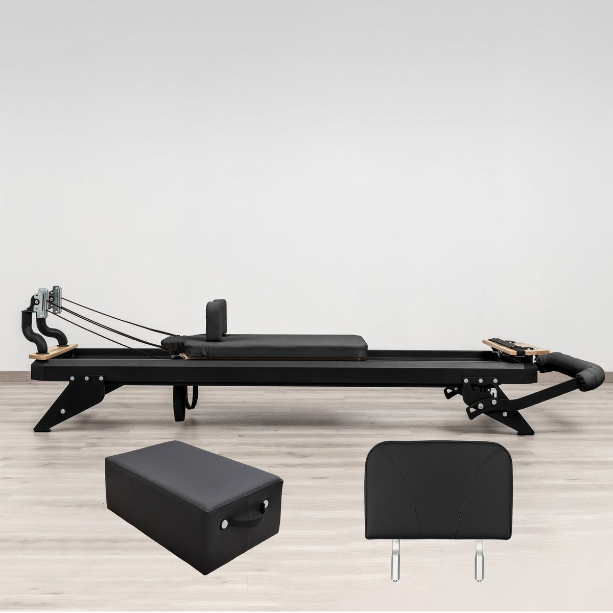 Hegren Pilates Reformer TALMA 62  Box & Jumpboard Set, black