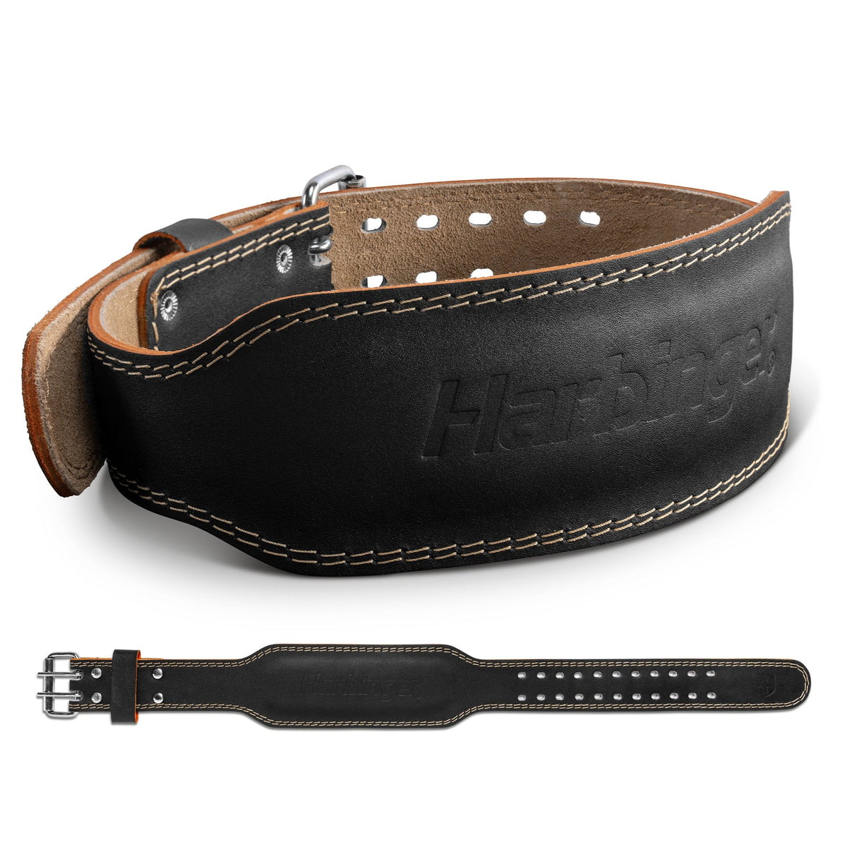Harbinger 4” Leder Trainingsgürtelgürtel gepolstert