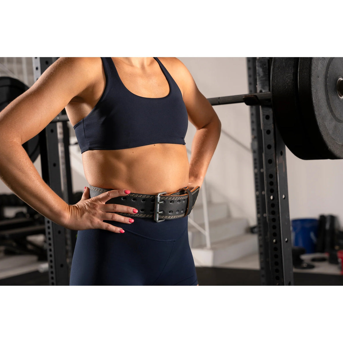Harbinger 4” Leder Trainingsgürtelgürtel gepolstert