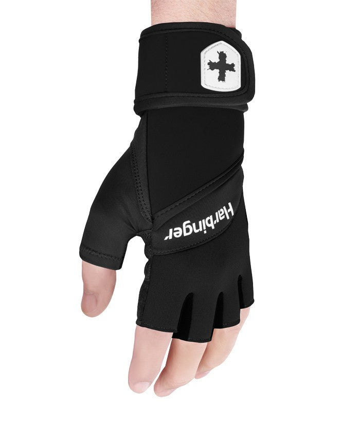 Harbinger Trainingshandschuhe mit Handgelenkbandage, schwarz